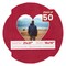 Red Suede Mat Board for 21x21 Frames - Heart Opening for 16x16 Photos